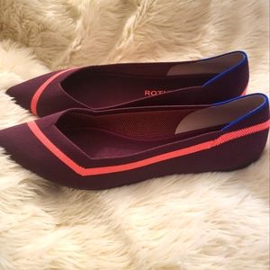 Rothy's Maroon Neon Stripe sz 11 brand new